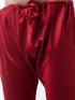 Vastramay Men's Beige And Maroon Silk Blend Kurta Churidar Set